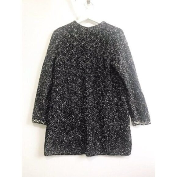 Talbots black SHIMMERING BOUCLE TOPPER coat, MP - Picture 2 of 6